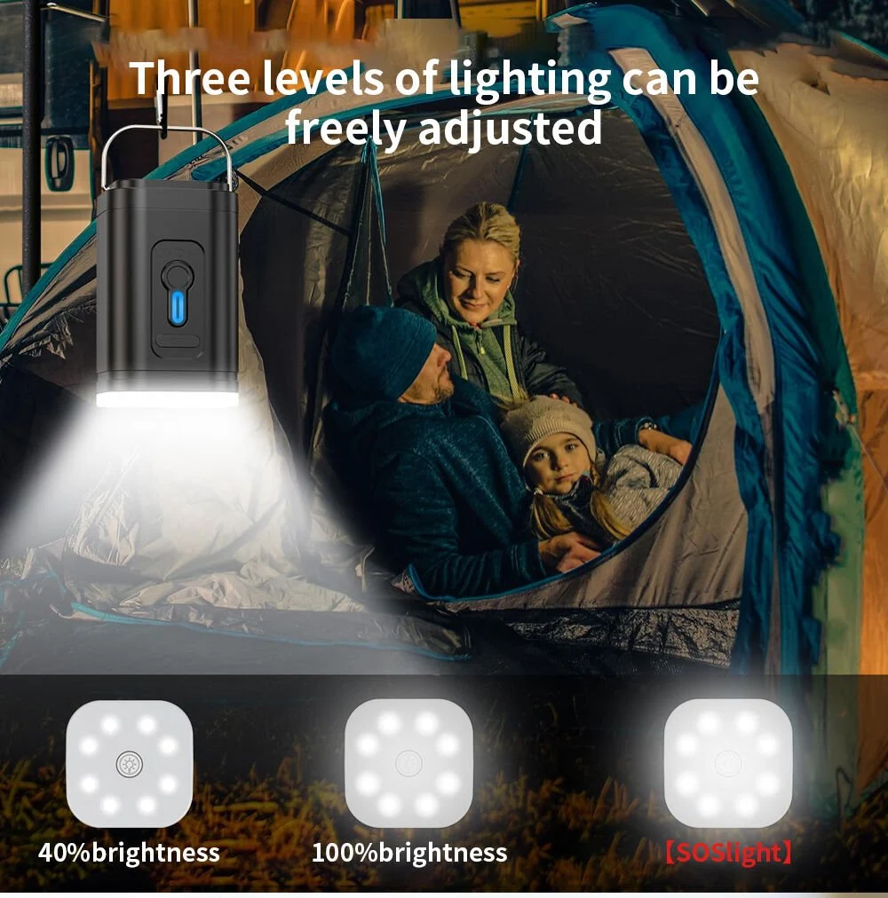 SHUFA GLAMPING 3'ü 1 Arada Taşınabilir USB Şarjlı Elektrikli Hava Pompası – Şişirme/Çekme & LED Işıklı