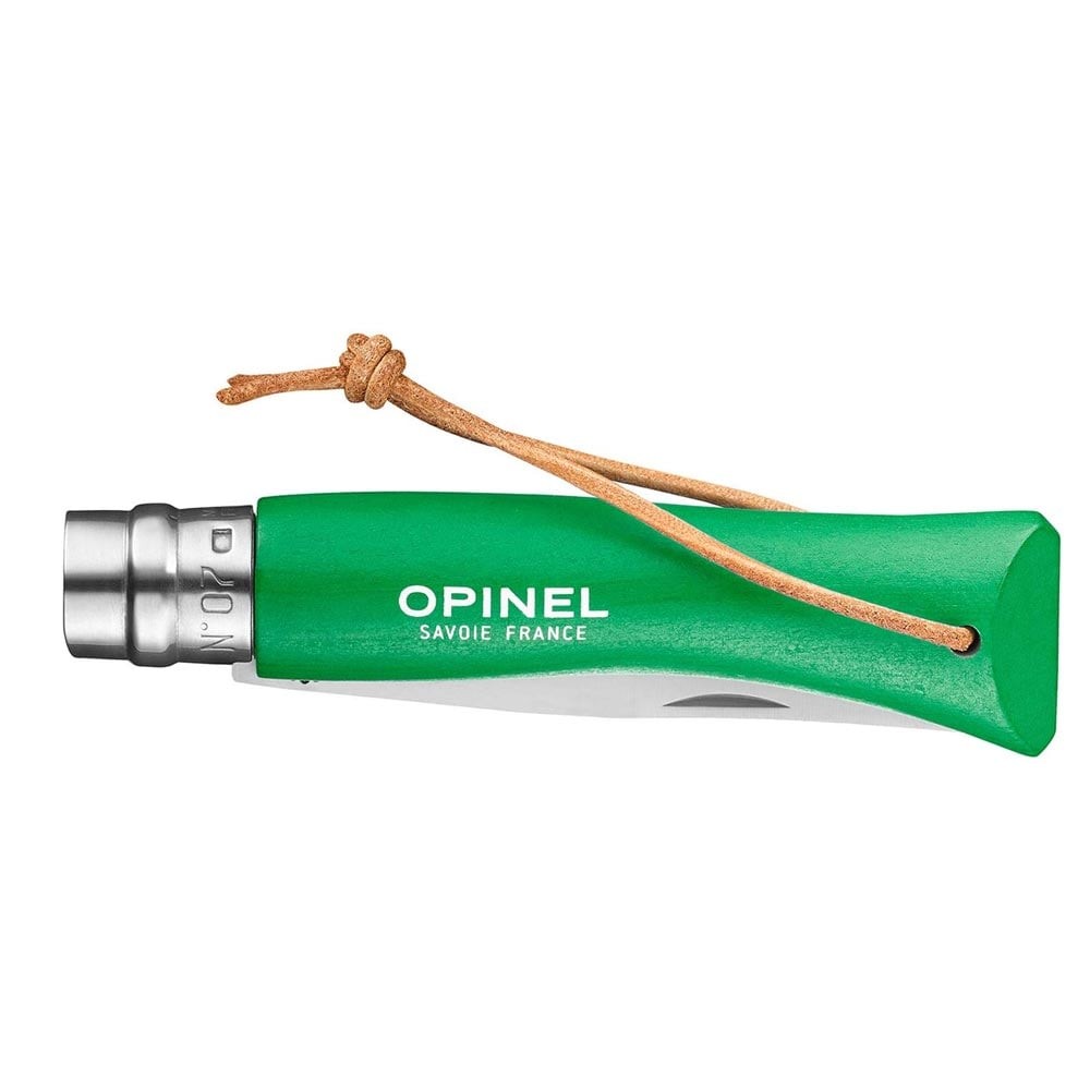 Opinel Inox Trekking No. 7 Stainless Steel Pocket Knife (Green)