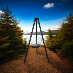 Üç Ayaklı Metal Izgara Seti 45 Cm