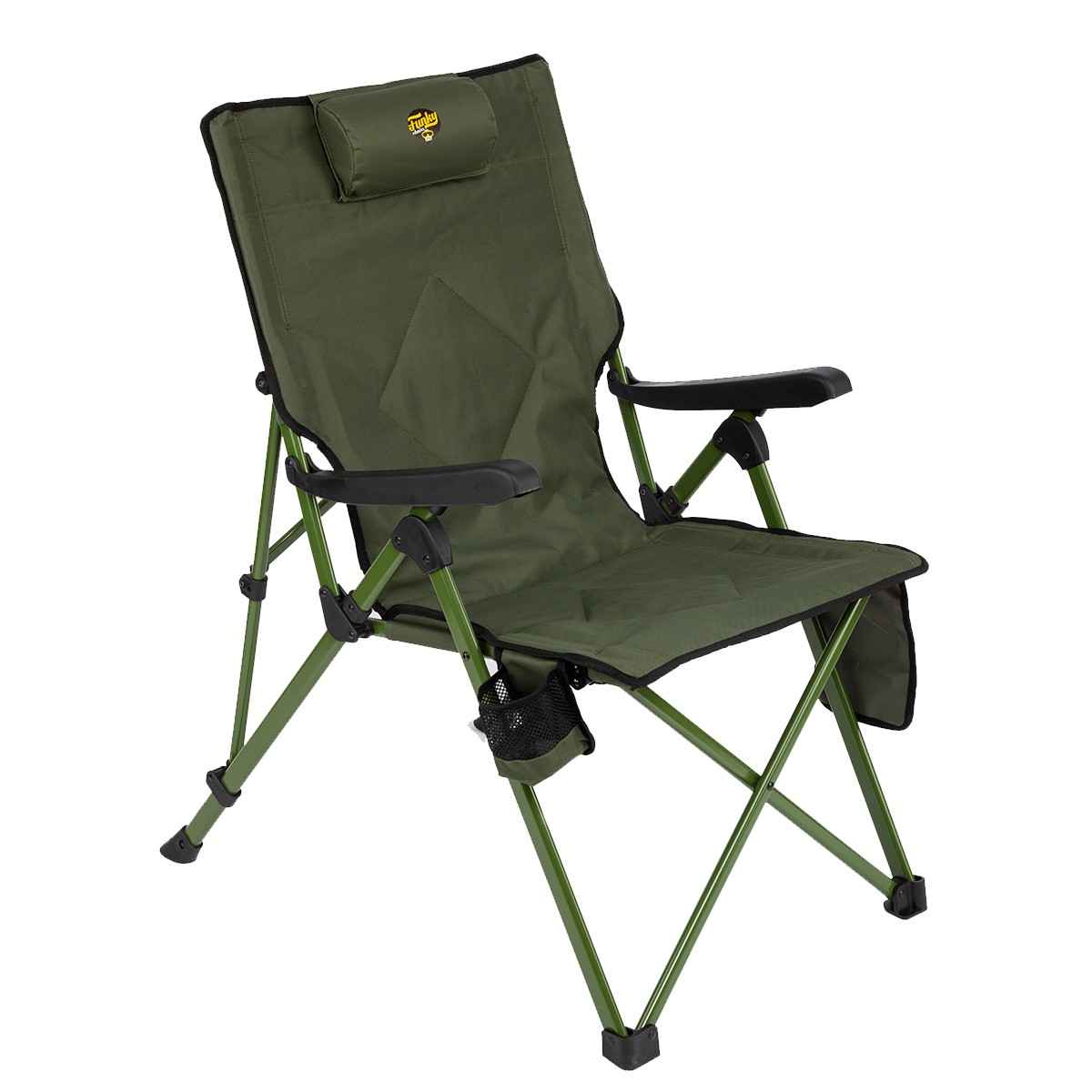 Funky Chairs Comfort 3 Kademeli Katlanabilir Kamp Sandalyesi – Haki