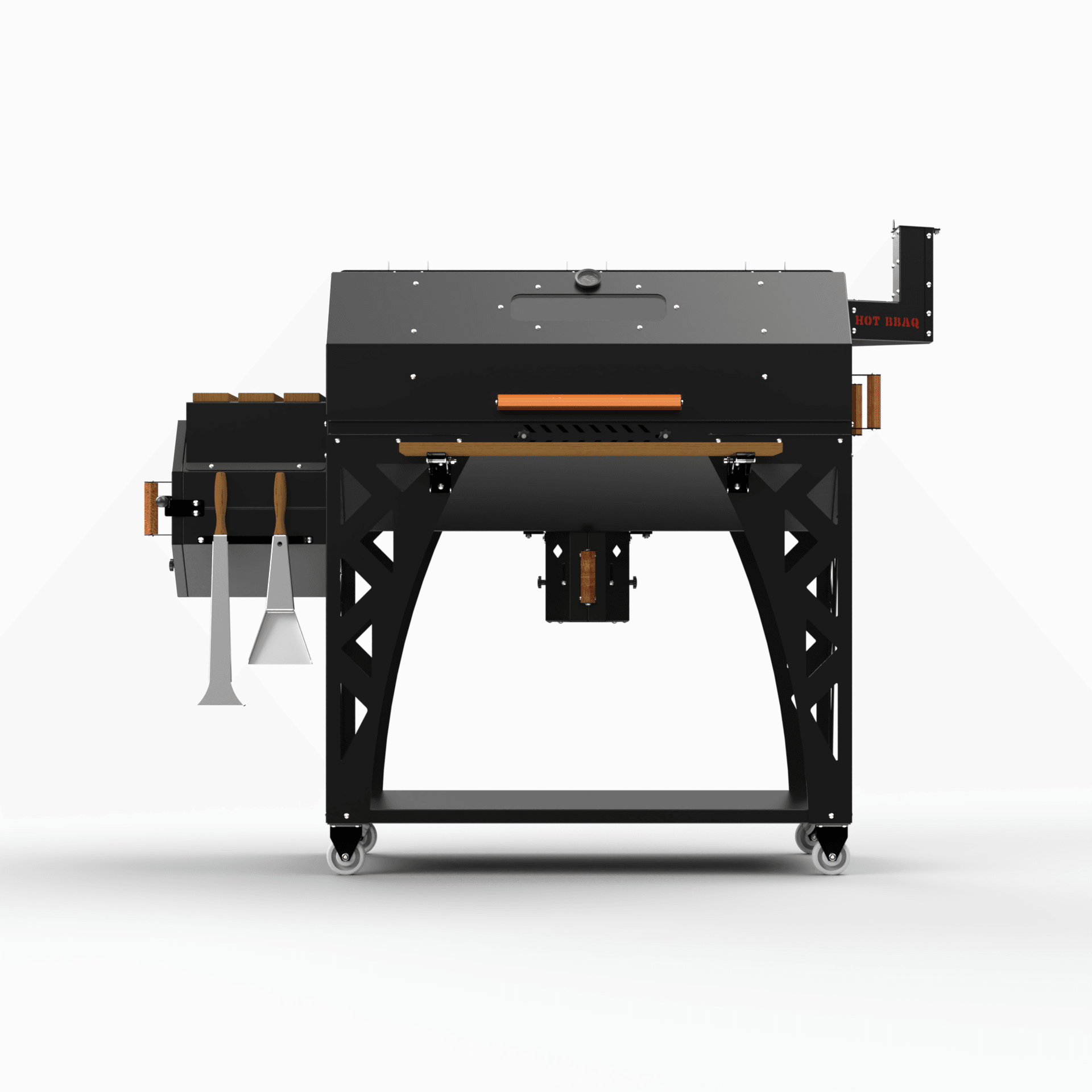 Hot Bbaq Hot Big Quartz Smoker Mangal Barbekü 100X50