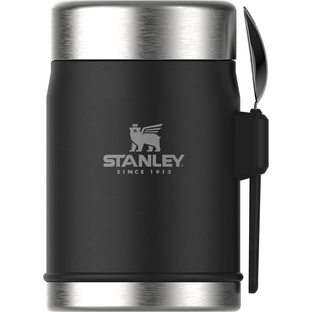 Stanley Classic Legendary Kaşıklı Yemek Termosu | 0.4L (Siyah)