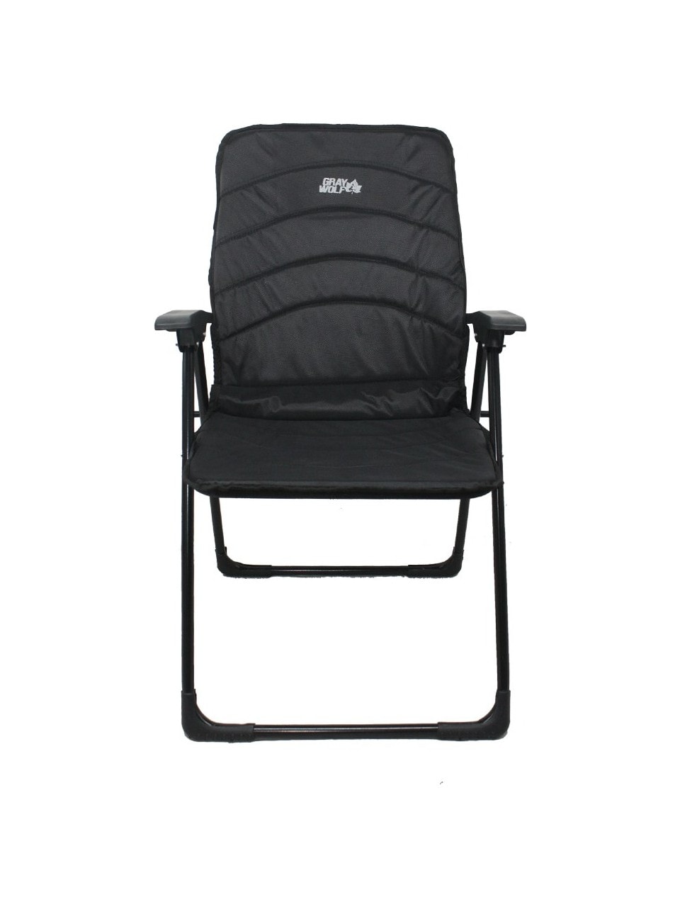 Gray Wolf Chair with Armrest - Black