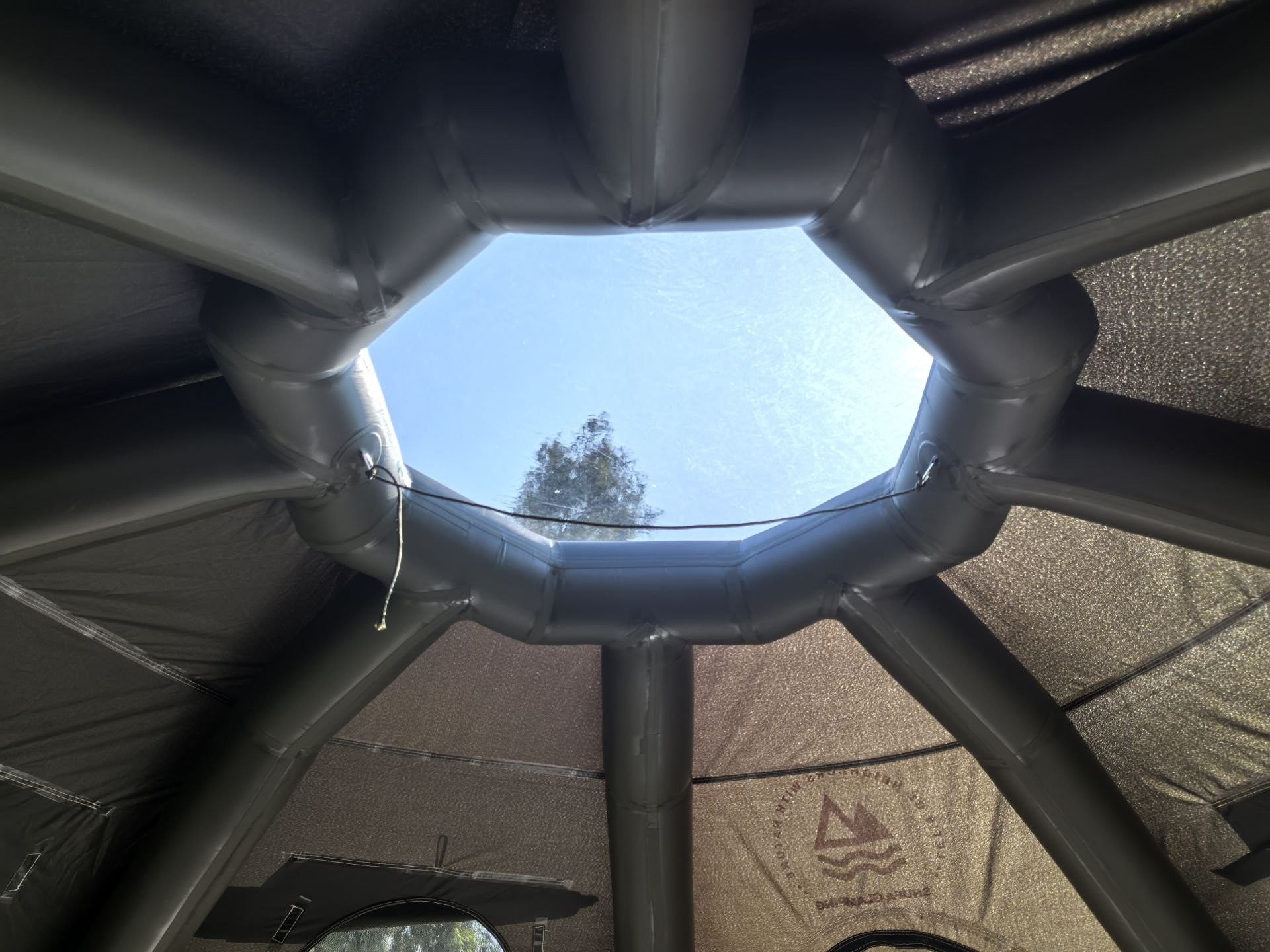 Shufa Glamping 19.6 Square Metre Spherical Dome Inflatable Tent - Khaki