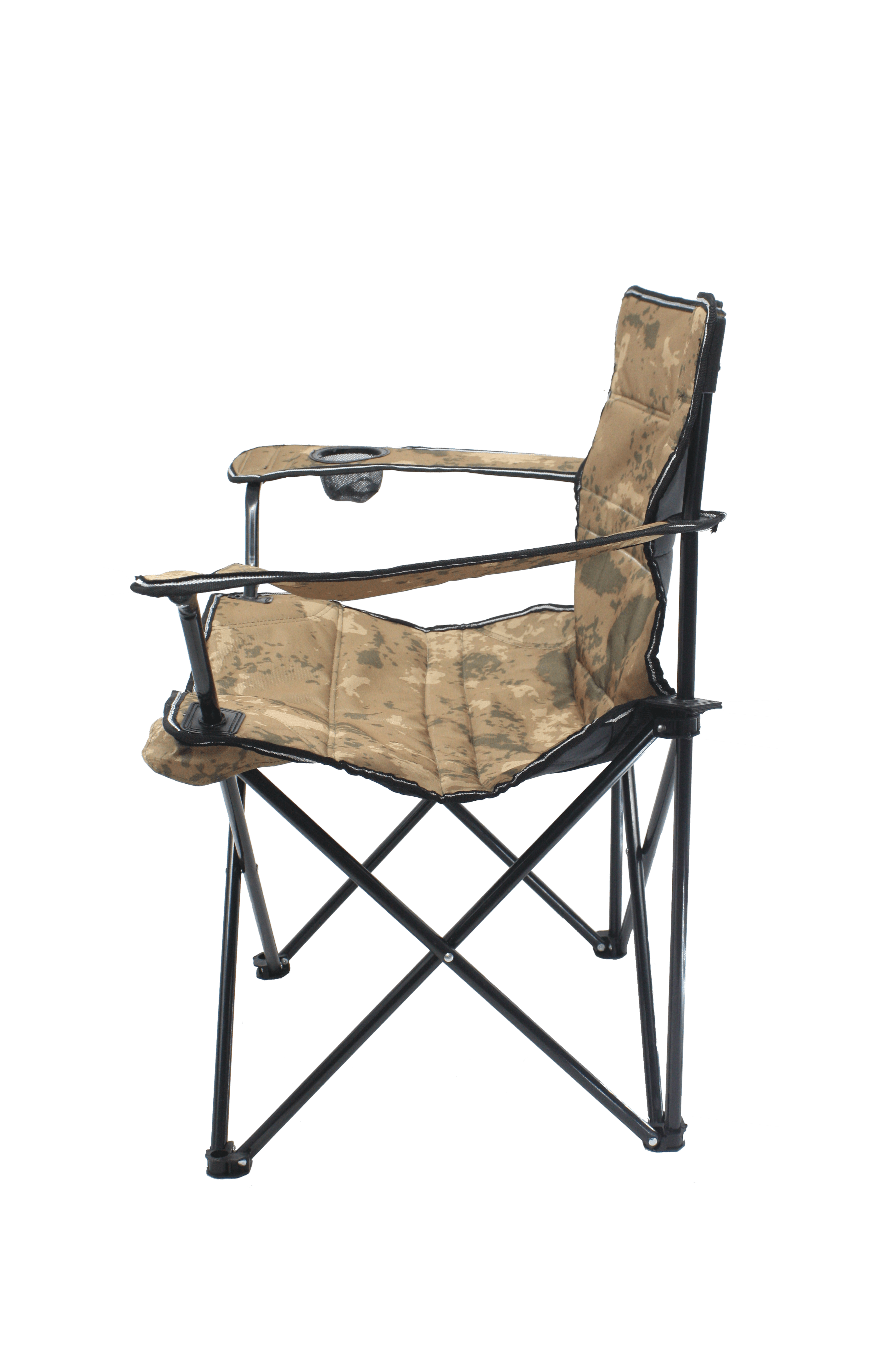 Gray Wolf Camping Chair with Cups, Desert Pattern