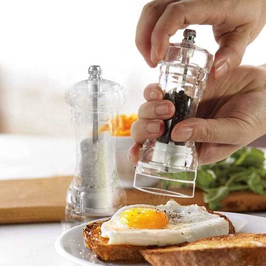 Epinox Akrilik Tuz/Biber Değirmeni Seramik 16 Cm