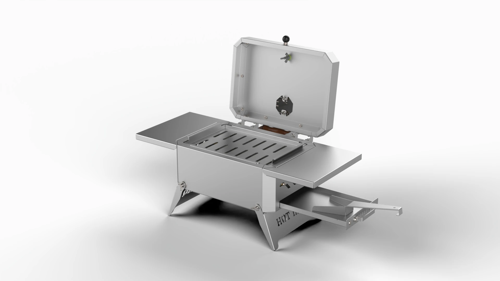 Hot Bbaq Hot Bag Inox Taşınabilir Mangal Portatif Çanta- 39X24