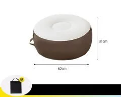 SHUFA Taşınabilir Tek Kişilik Şişme Koltuk (Ayak Dayama ve El Pompası Dahil)