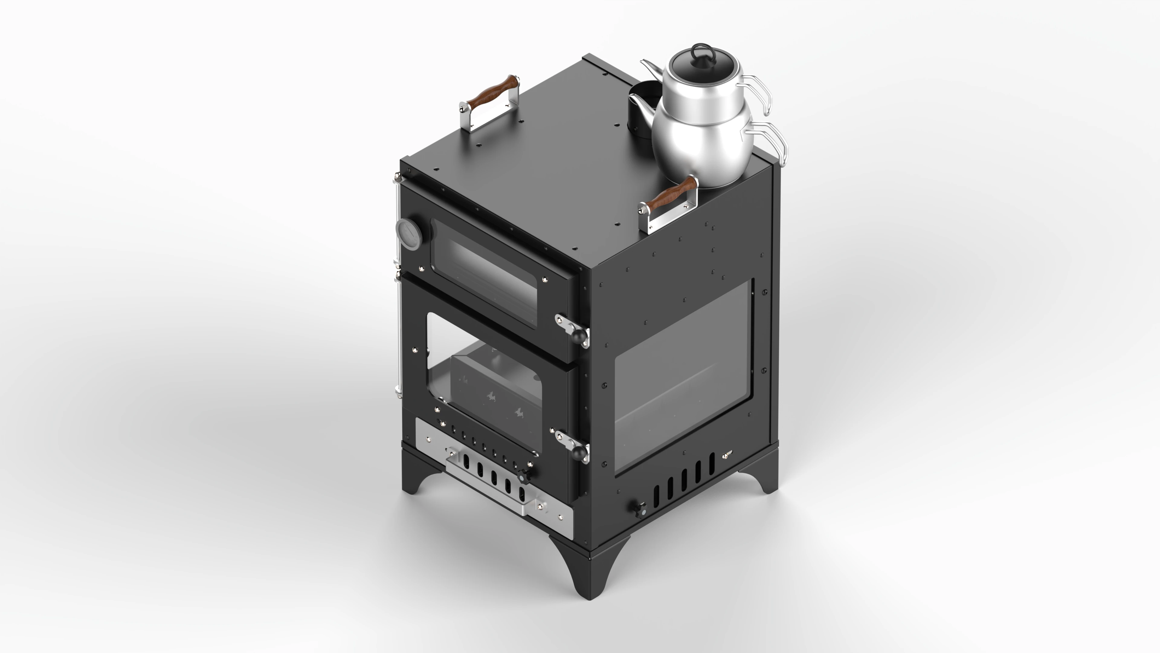 Hot Mood Four Glass Pro Kamp Sobası