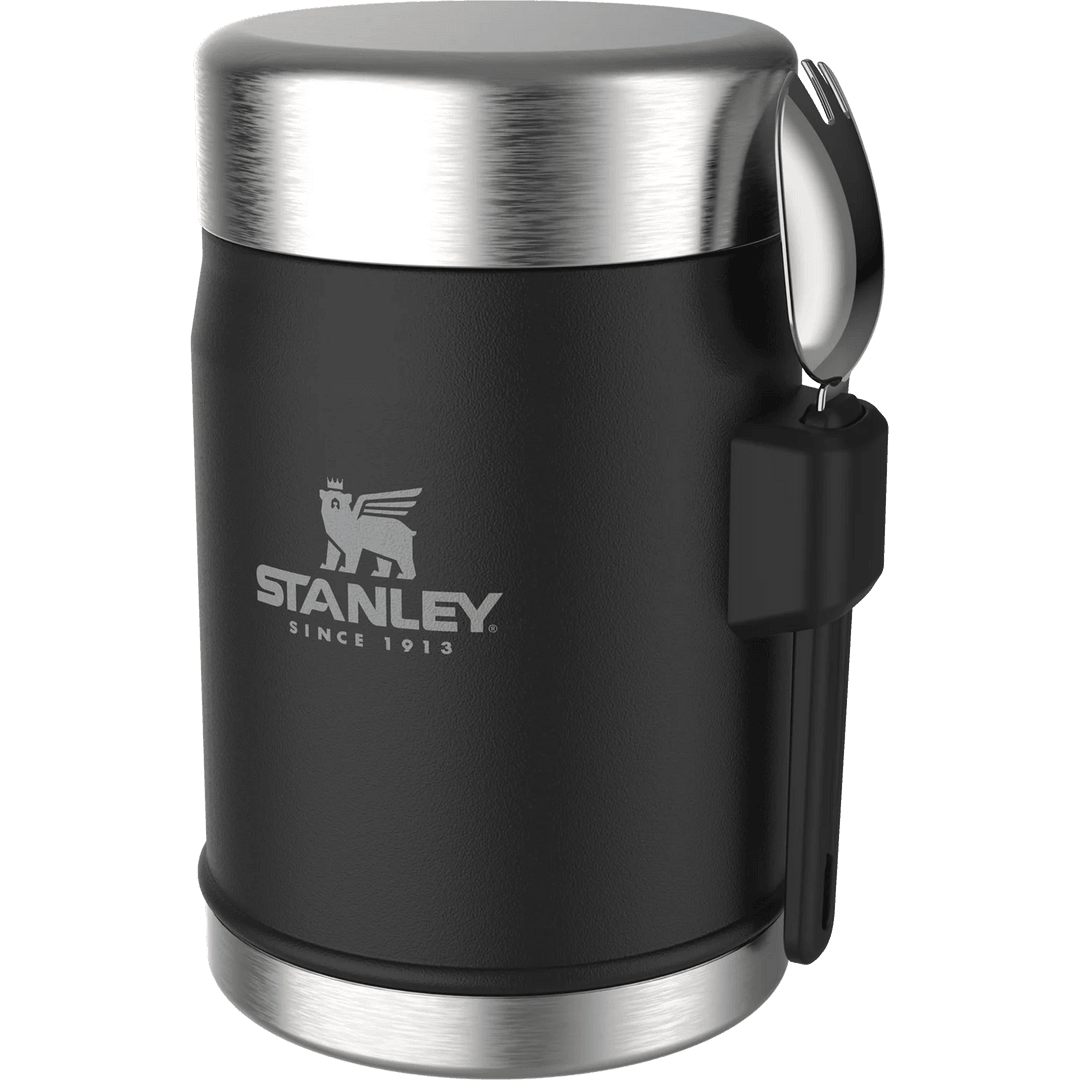 Stanley Classic Legendary Kaşıklı Yemek Termosu | 0.4L (Siyah)