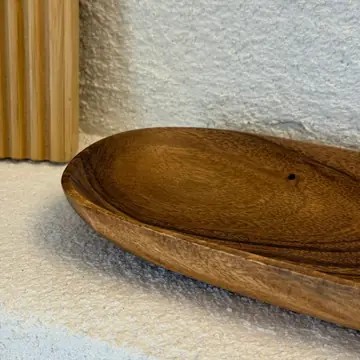 Akasya Ağacı Oval Sunumluk 23,5 x 13 cm