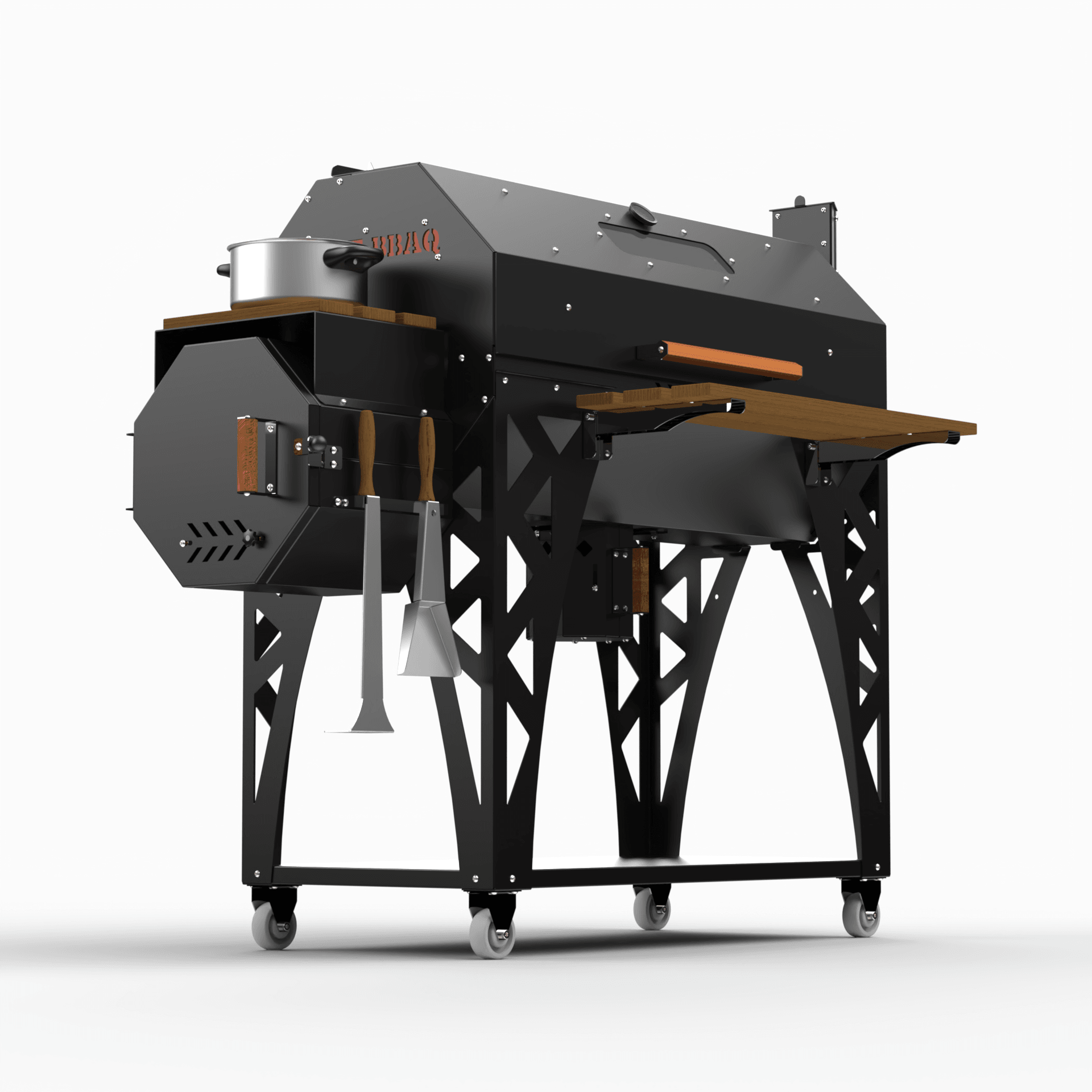 Hot Bbaq Hot Big Quartz Smoker Mangal Barbekü 100X50