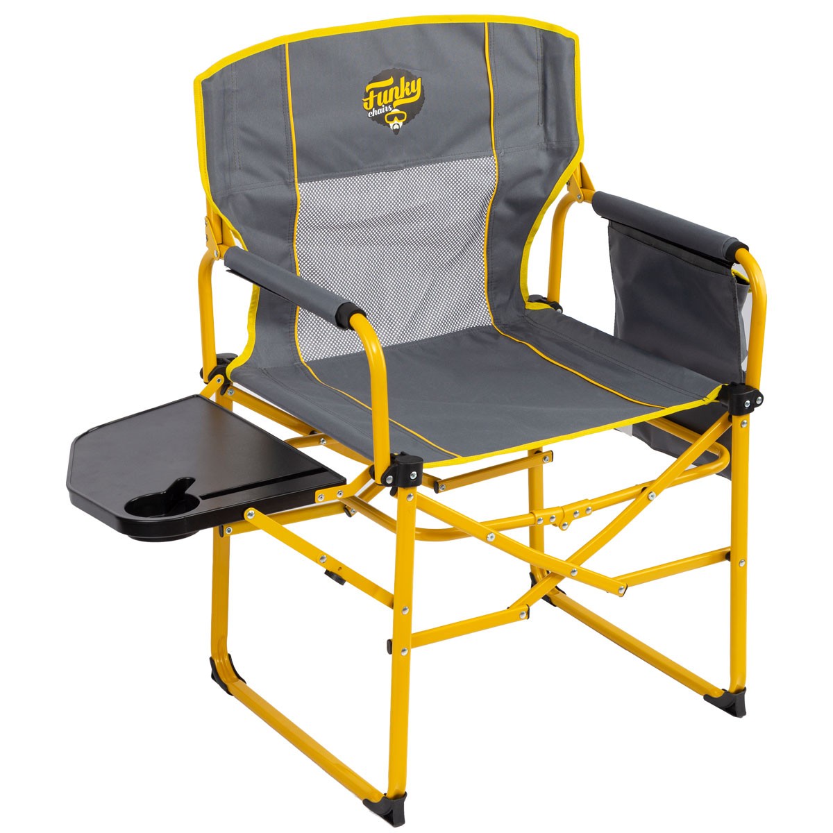 Funky Chairs Extra Katlanabilir XL Kamp Koltuğu – Sarı