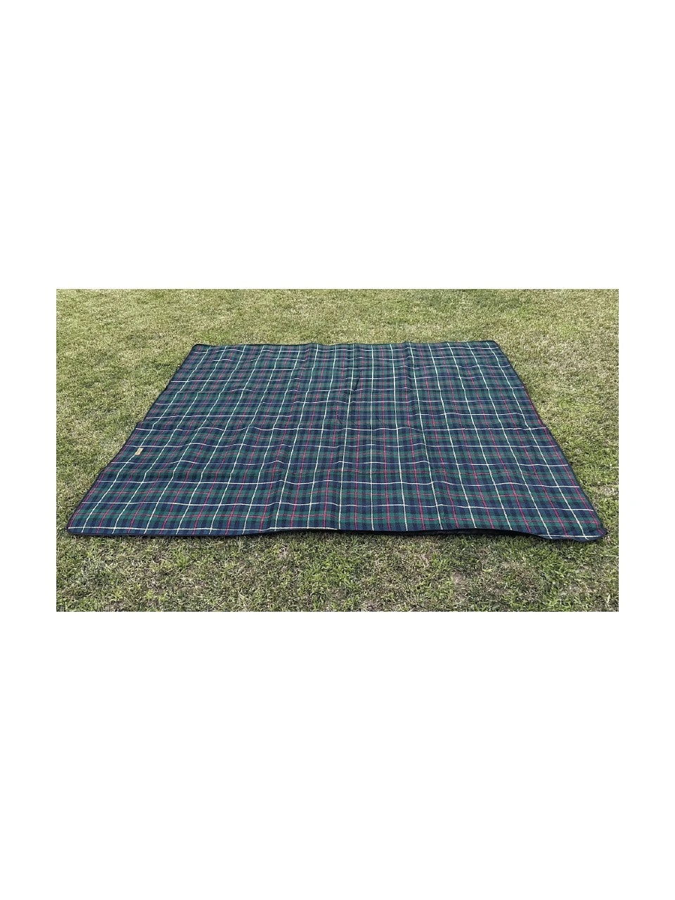 Campout Piknik Örtüsü Ekose Yeşil