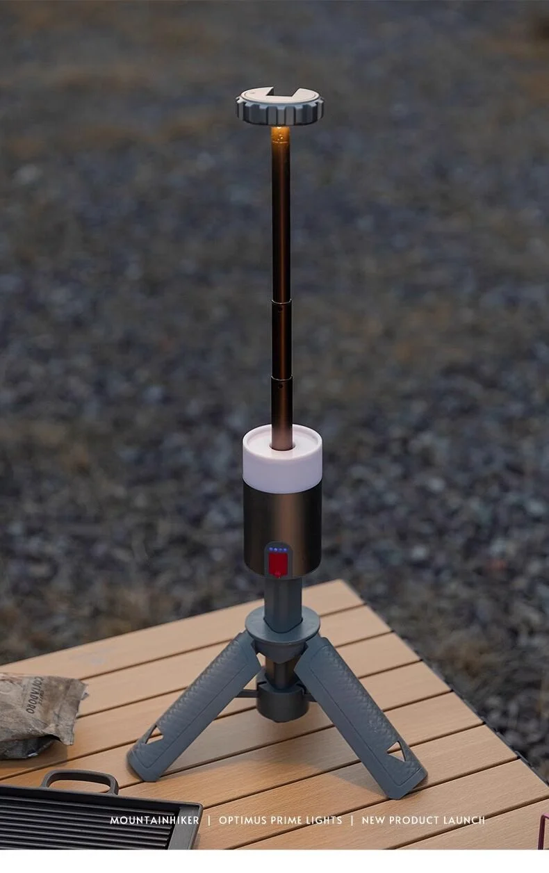 SHUFA GLAMPING Taşınabilir Kamp Işığı | Uzun Şarj Süresi | Uzaktan Kumanda | Alüminyum Teleskopik Tripodlu Lamba 10,000 mA