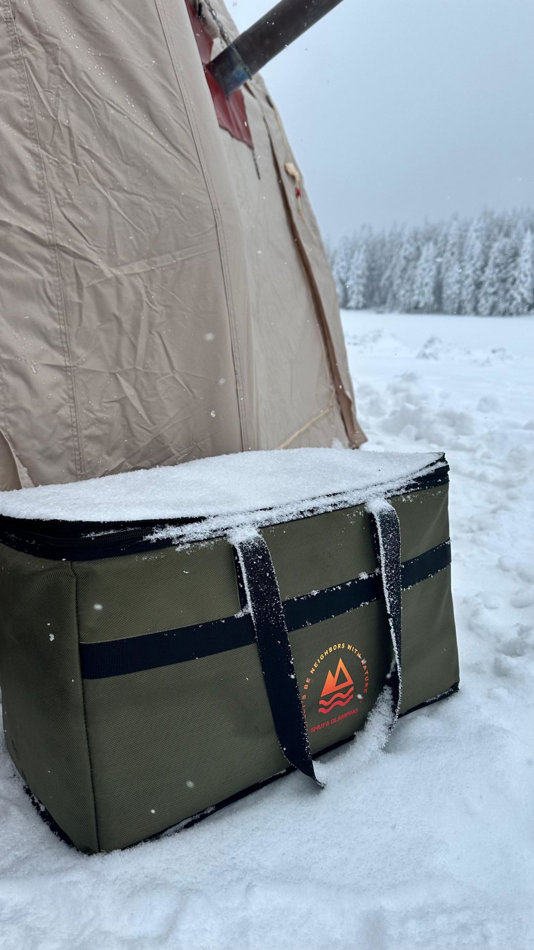 Shufa Glamping 40 Lt Soğutucu Çanta Termos Piknik & Kamp Çantası – Isı Yalıtımlı, Sıcak-soğuk Tutma Özellikli