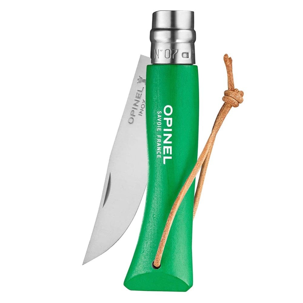 Opinel Inox Trekking No. 7 Stainless Steel Pocket Knife (Green)