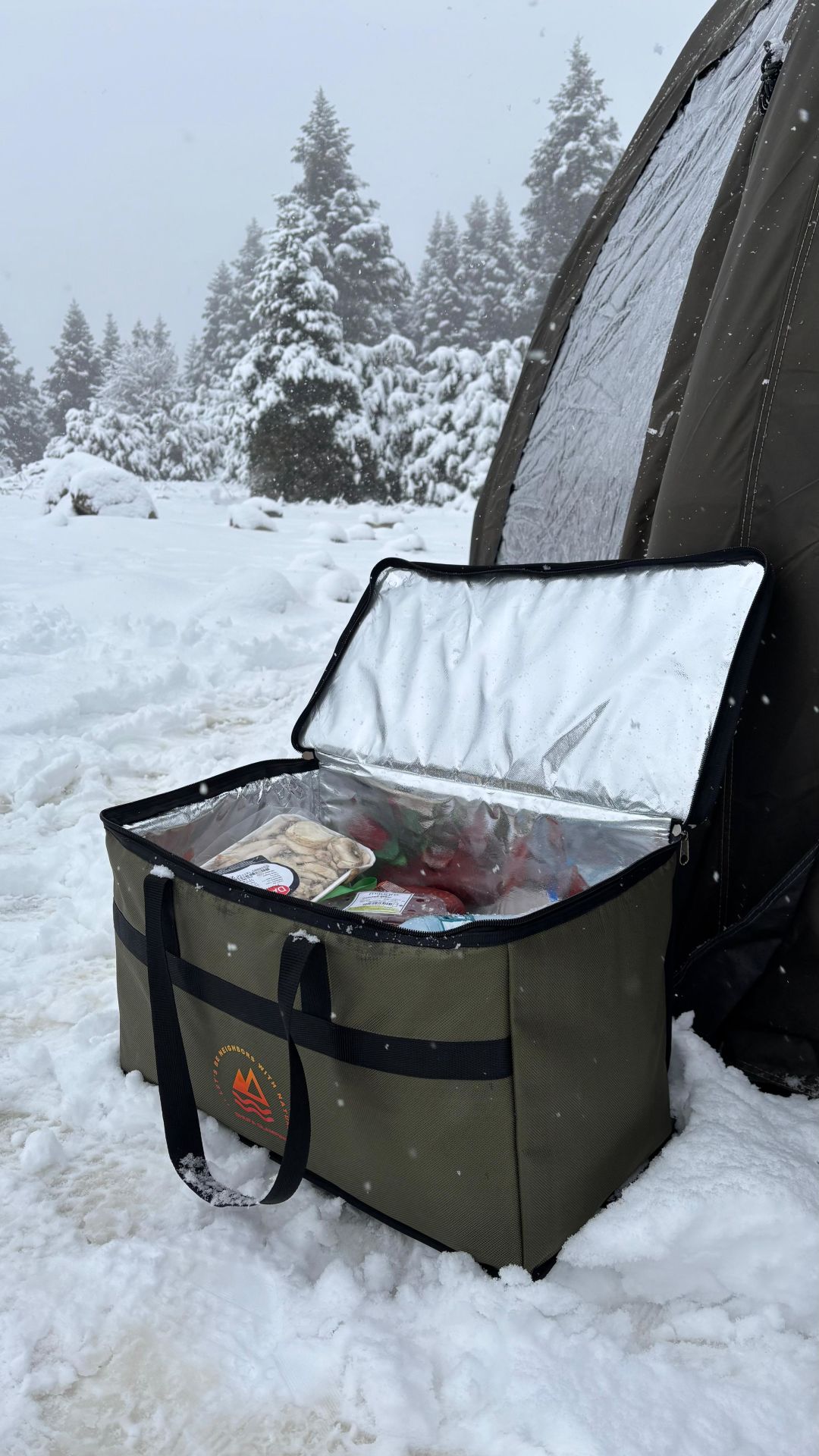 Shufa Glamping 40 Lt Soğutucu Çanta Termos Piknik & Kamp Çantası – Isı Yalıtımlı, Sıcak-soğuk Tutma Özellikli