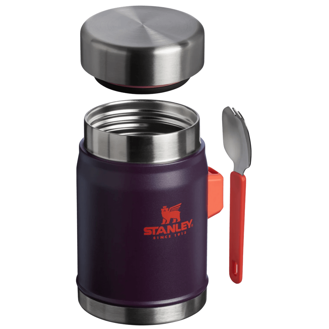Stanley Classic Legendary Kaşıklı Yemek Termosu | 0.4L (Mor/Turuncu)