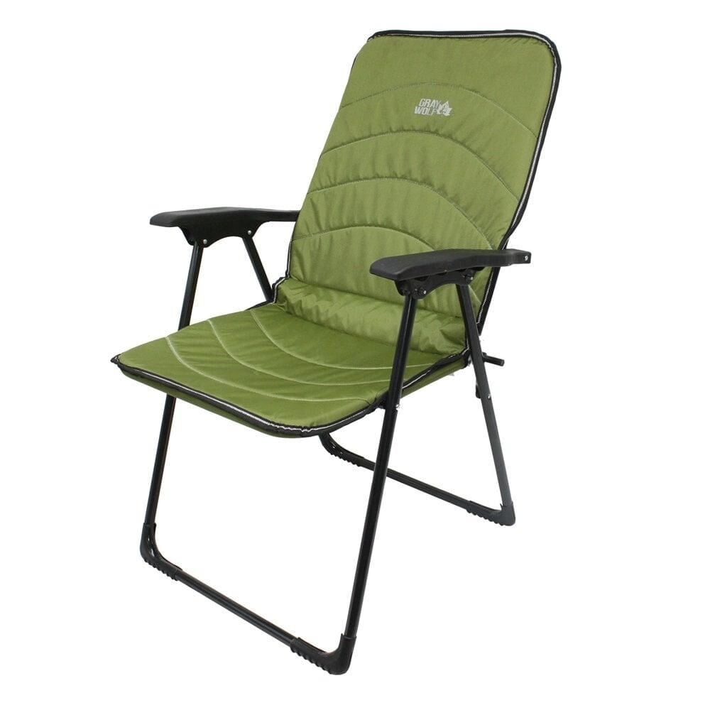 Gray Wolf Quatro Folding Camping Chair with Arms (Green)