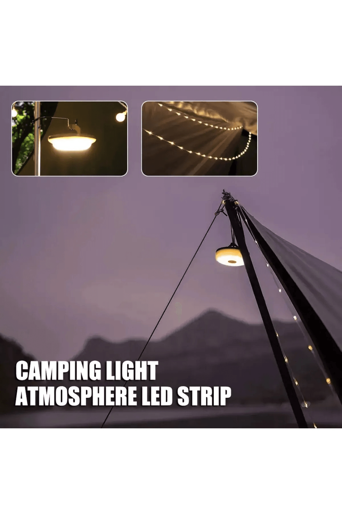 Shufa 10 Metre Led Kamp Lambası Bej