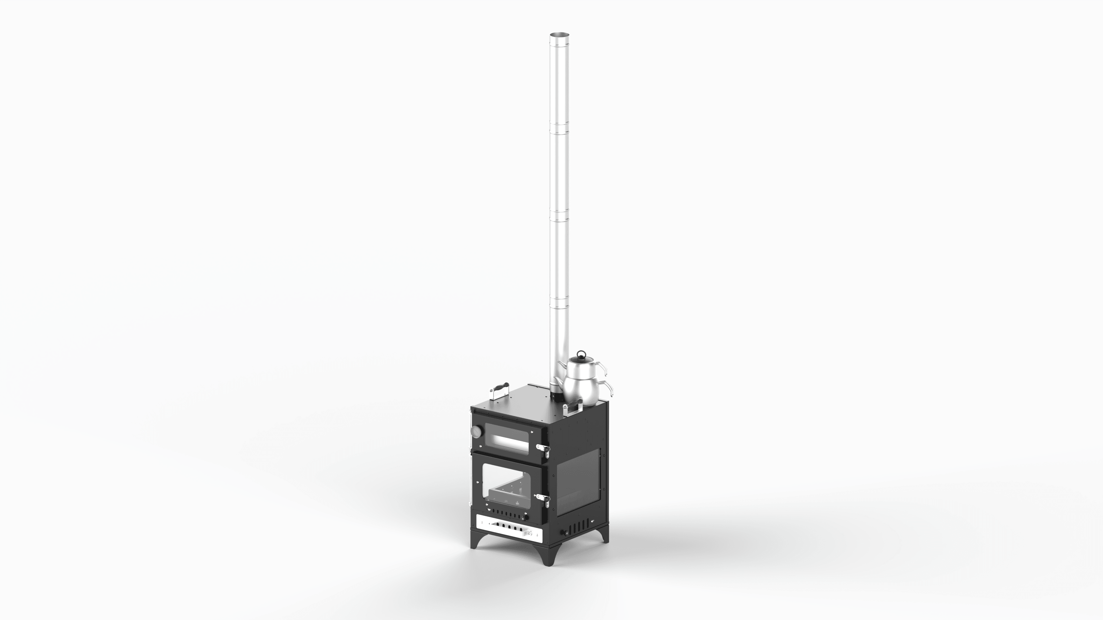 Hot Bbaq Hot Mood Four Glass Pro Kamp Sobası