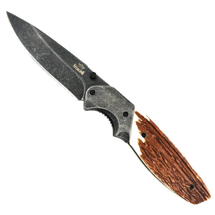 Sterling 11,43 Cm Taşlanmış Liner Lock Çakı