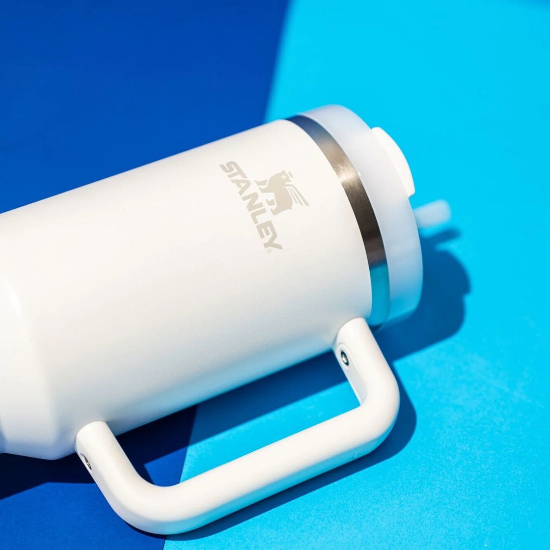 Stanley Quencher H2.O FlowState™ Tumbler Pipetli Termos | 1.18L (Buz Beyaz)