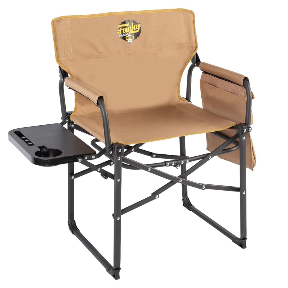Funky Chairs Extra Katlanabilir L Kamp Koltuğu – Toprak