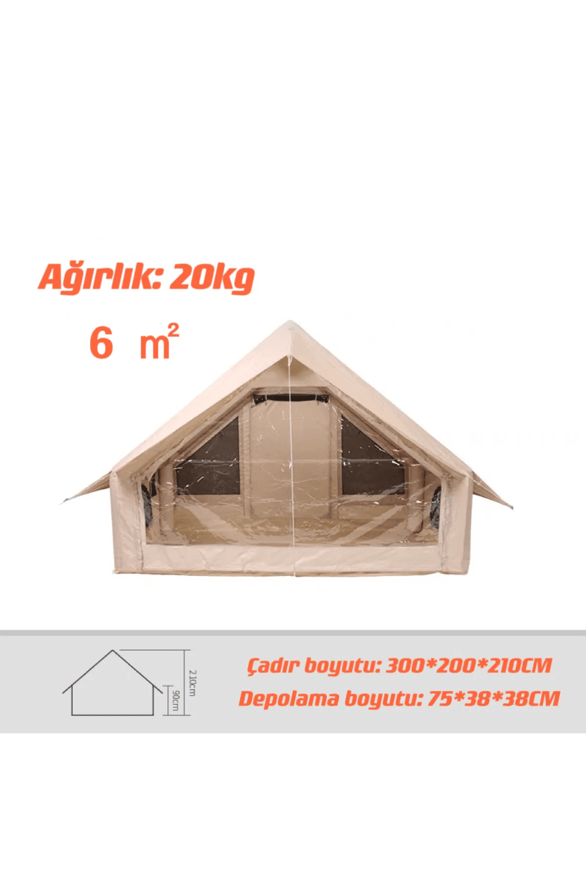 Shufa Galaxy Series 6 Square Meters Automatic Inflatable Tent 300*200*210 Cm