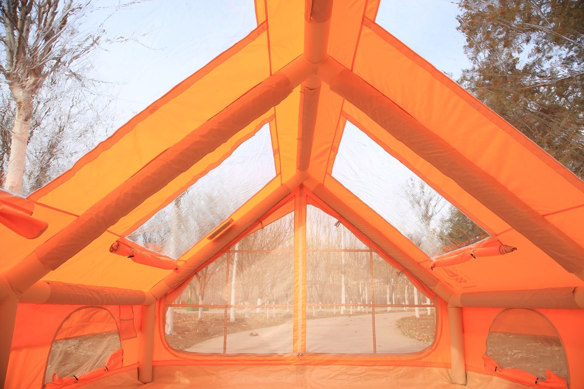 Shufa Glamping Family Şişme Kamp Çadırı 300*400*200 CM (Turuncu)