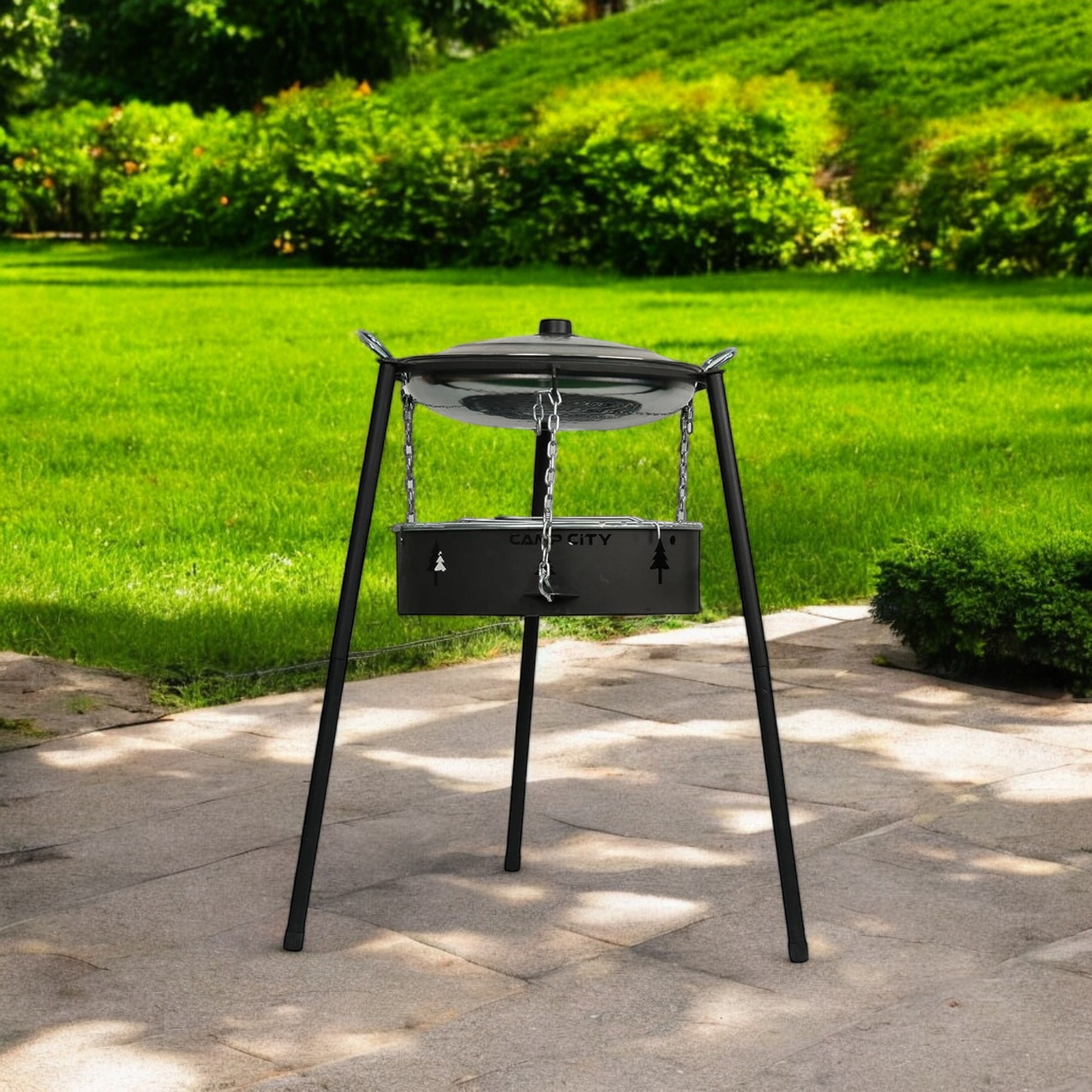 3 Ayaklı Şömine Barbekü Set