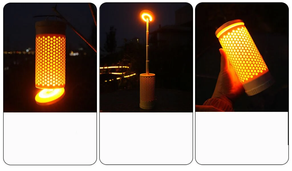 SHUFA GLAMPING Taşınabilir & Asılabilir Teleskopik LED Kamp Lambası — Atmosfer + Aydınlatma, Çok Fonksiyonlu (3500mA)