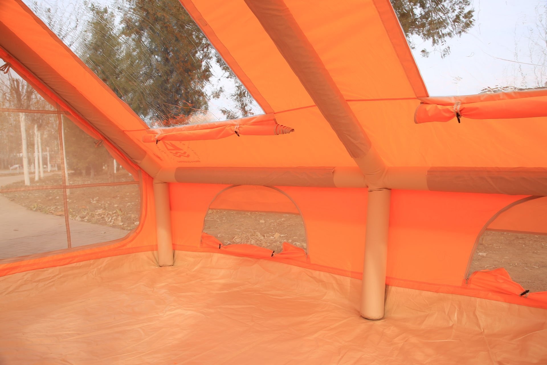 Shufa Glamping Family Şişme Kamp Çadırı 300*400*200 CM (Turuncu)