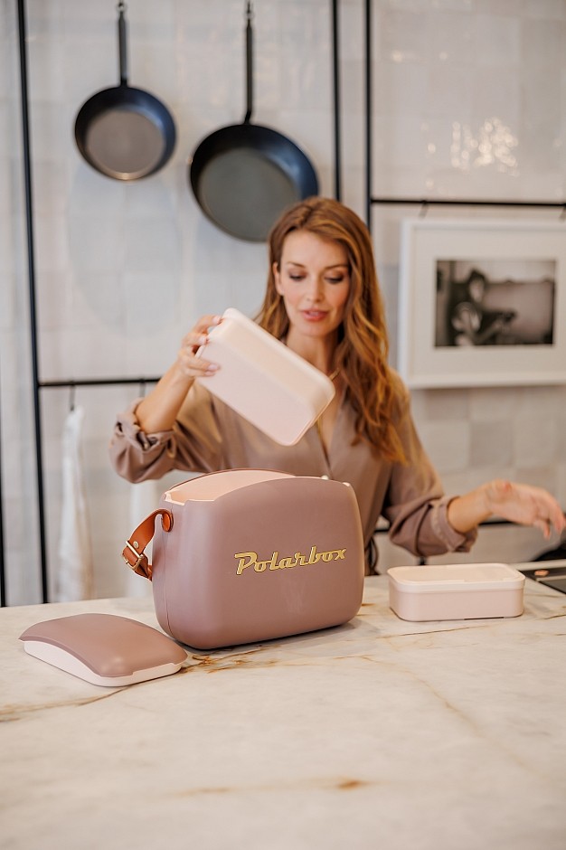 Polarbox Cooler Bag Mauve Gold 6 L