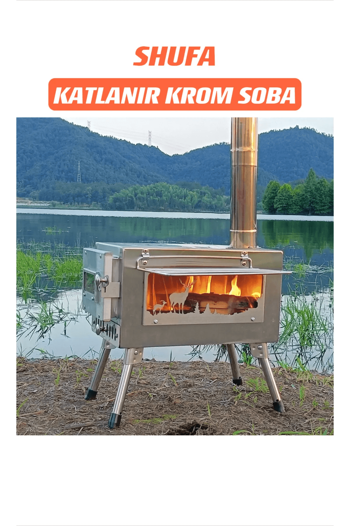 Shufa Katlanır Krom Soba