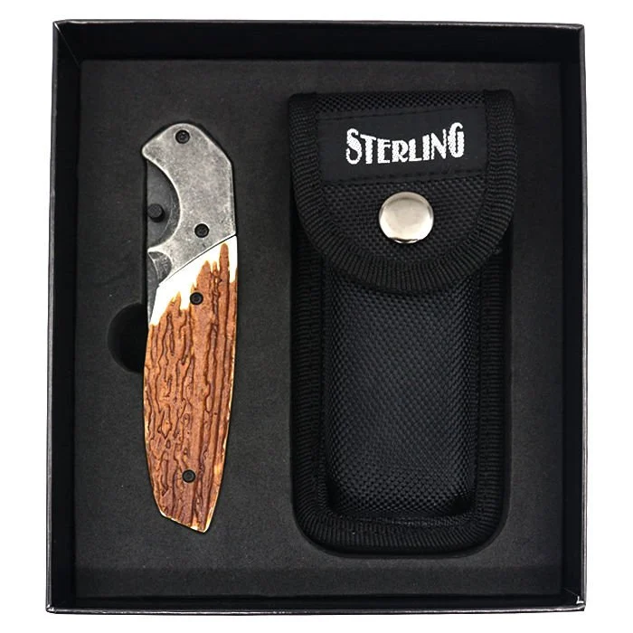 Sterling 11,43 Cm Taşlanmış Liner Lock Çakı