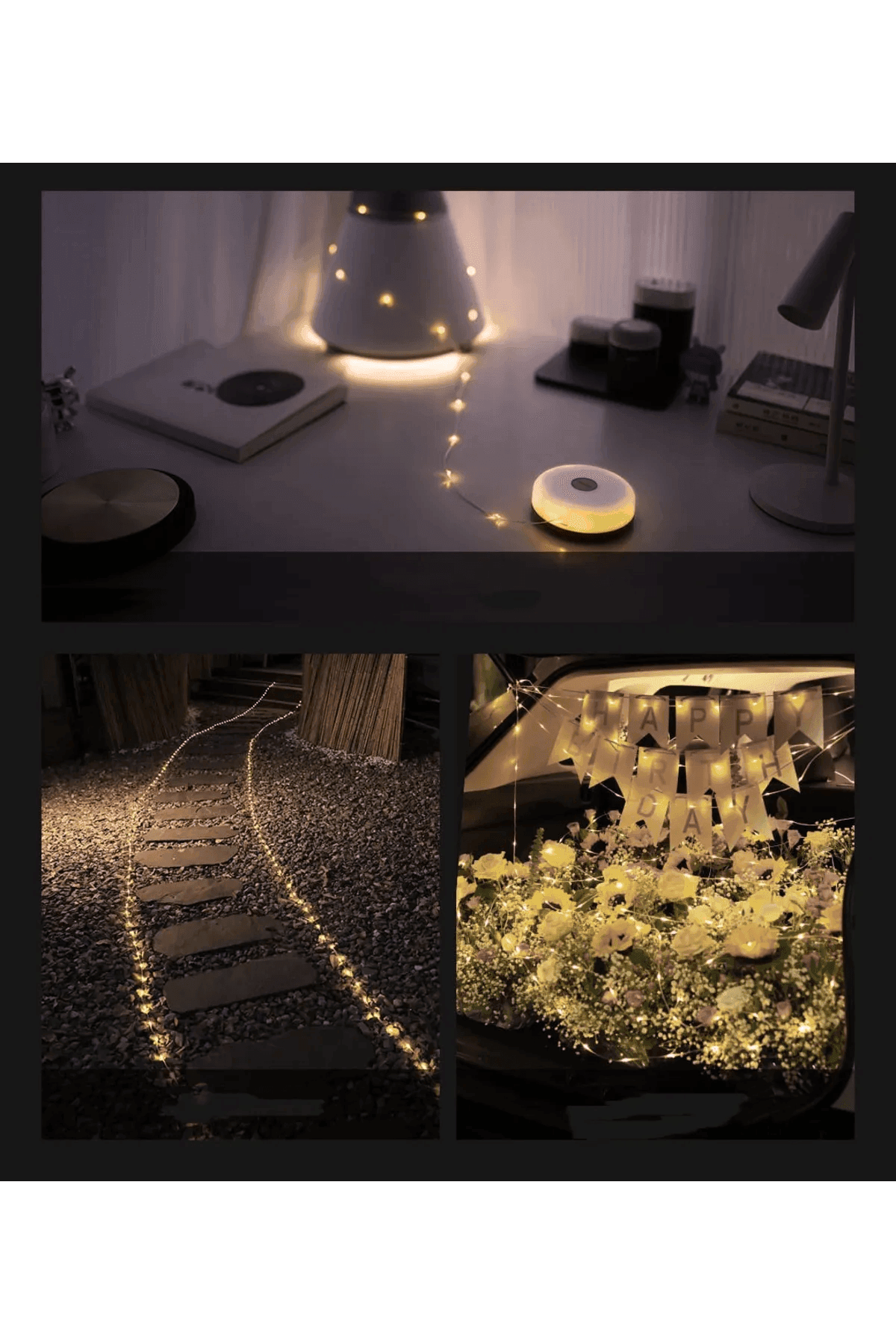 Shufa 10 Metre Led Kamp Lambası Bej