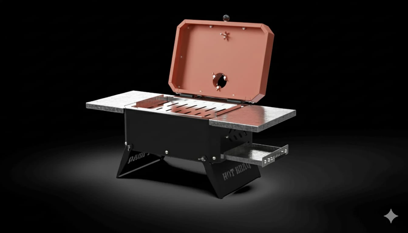 Hot Bbaq Hot BBag Taşınabilir Mangal Portatif Çanta - 39X24 Kiremit