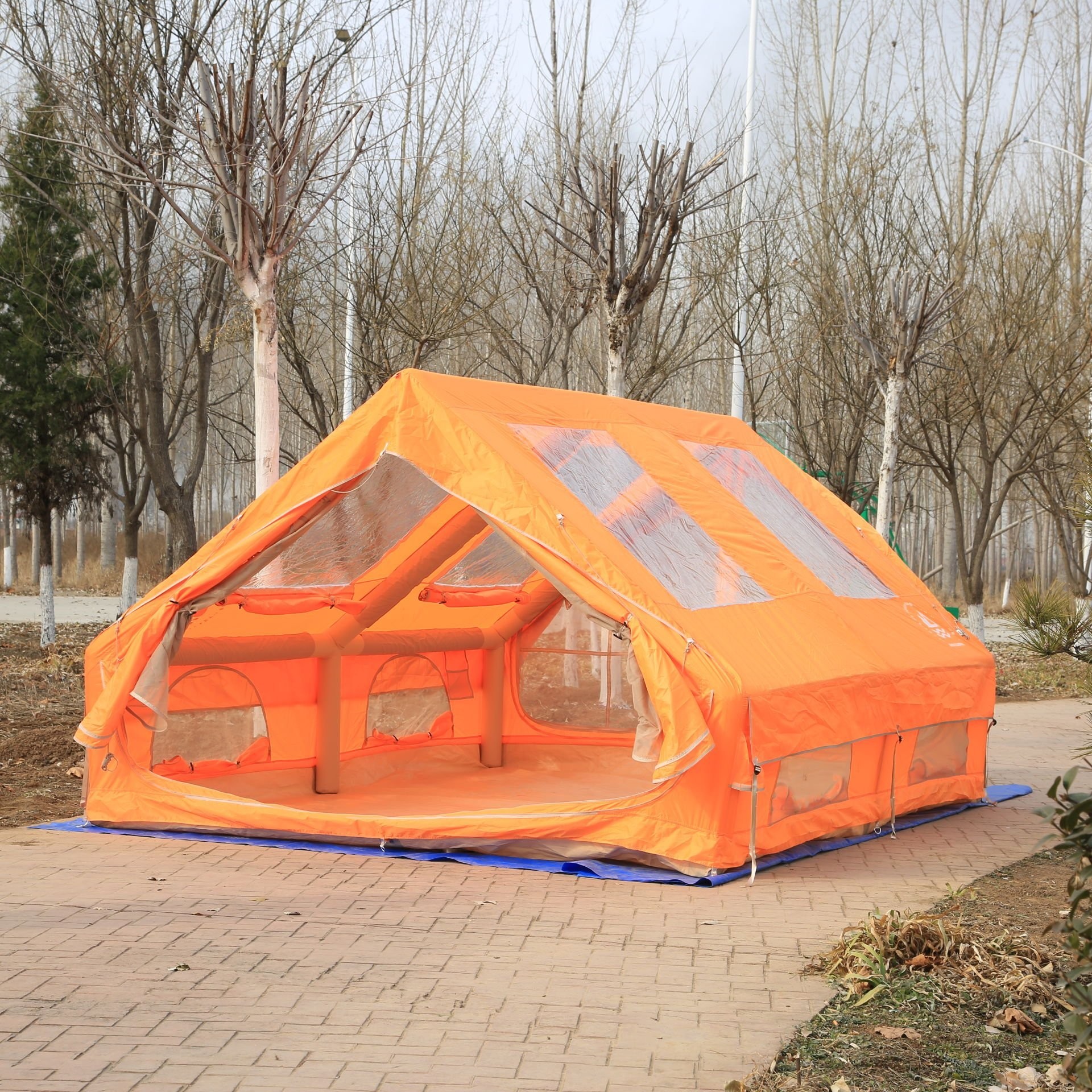 Shufa Glamping Family Şişme Kamp Çadırı 300*400*200 CM (Turuncu)