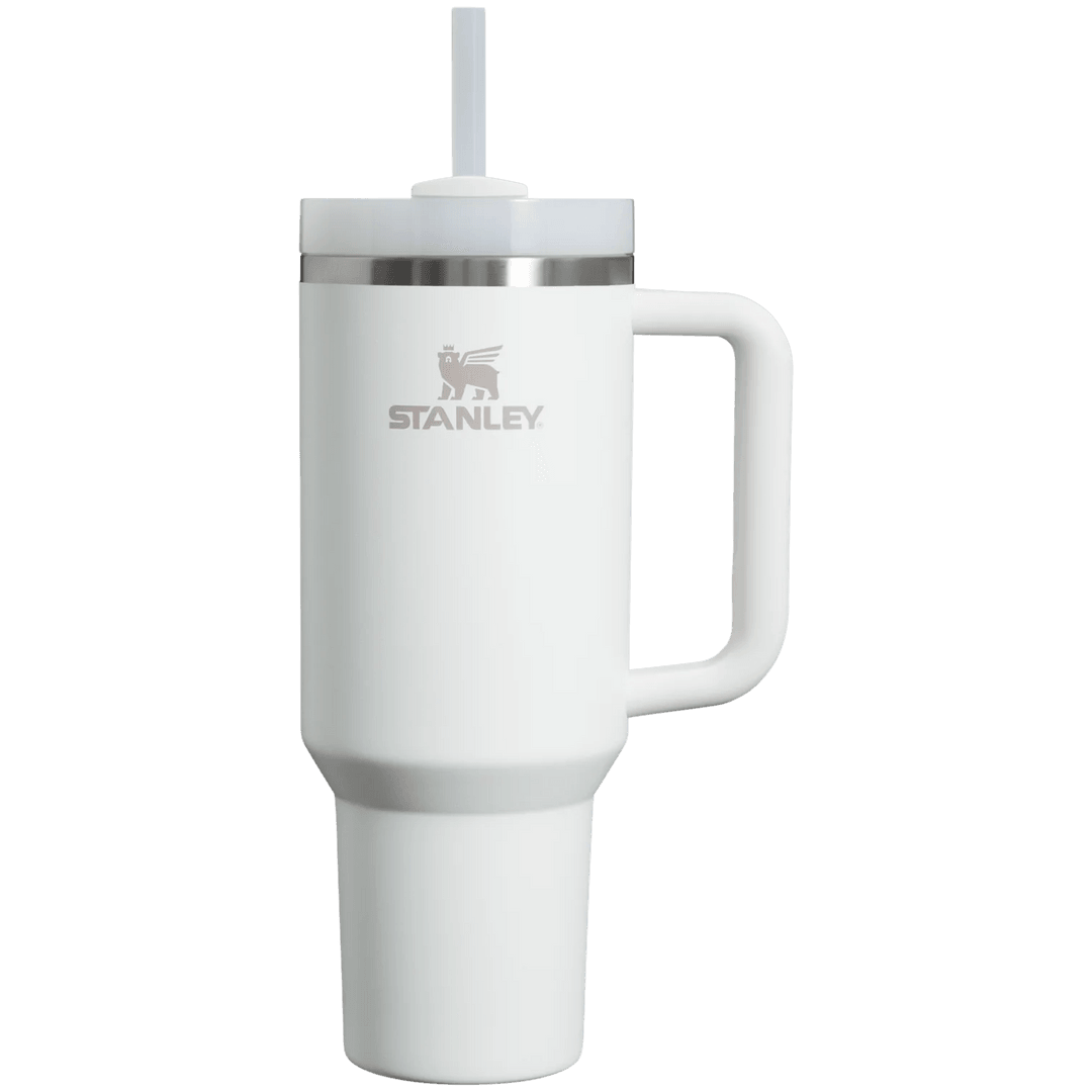 Stanley Quencher H2.O FlowState™ Tumbler Pipetli Termos | 1.18L (Buz Beyaz)