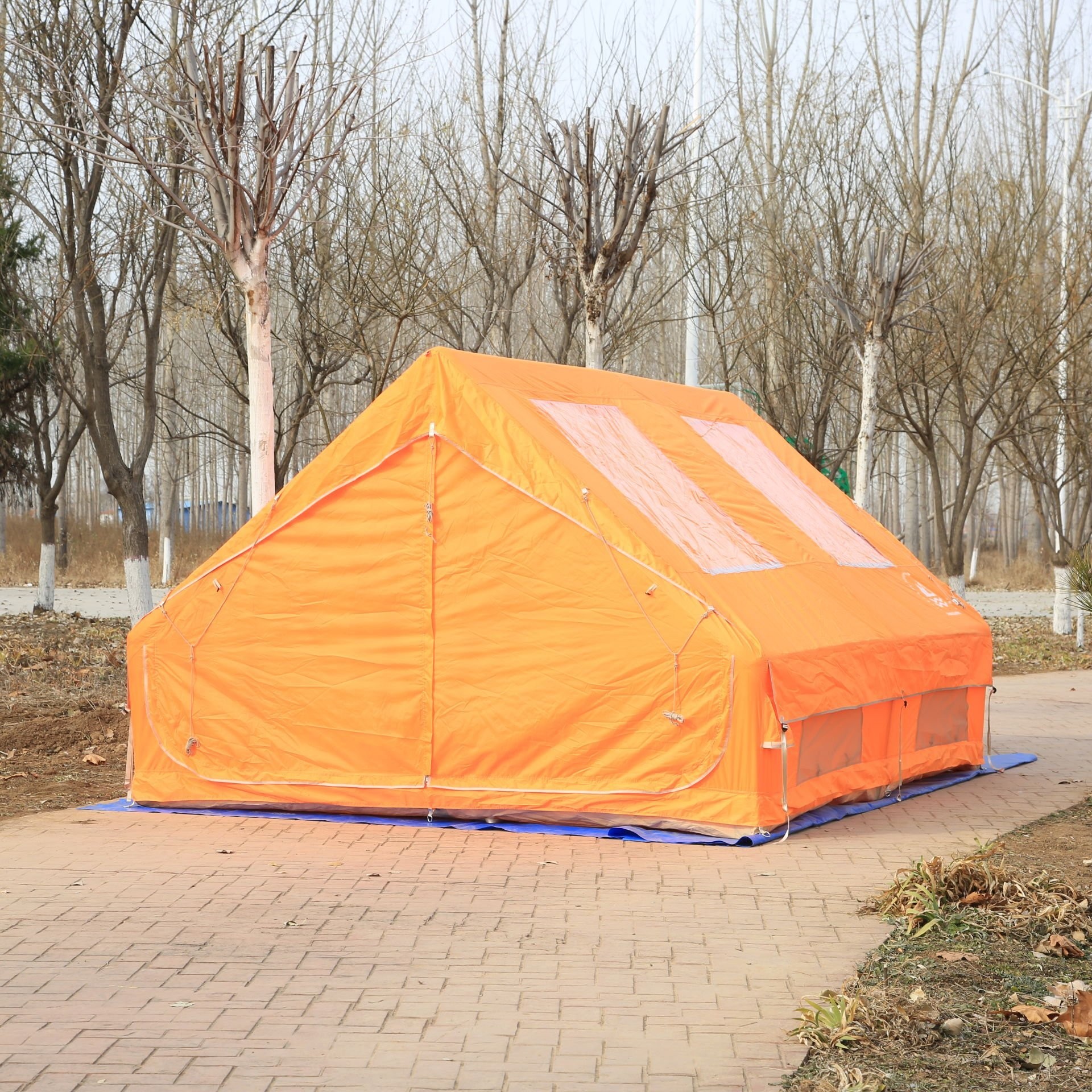 Shufa Glamping Family Şişme Kamp Çadırı 300*400*200 CM (Turuncu)