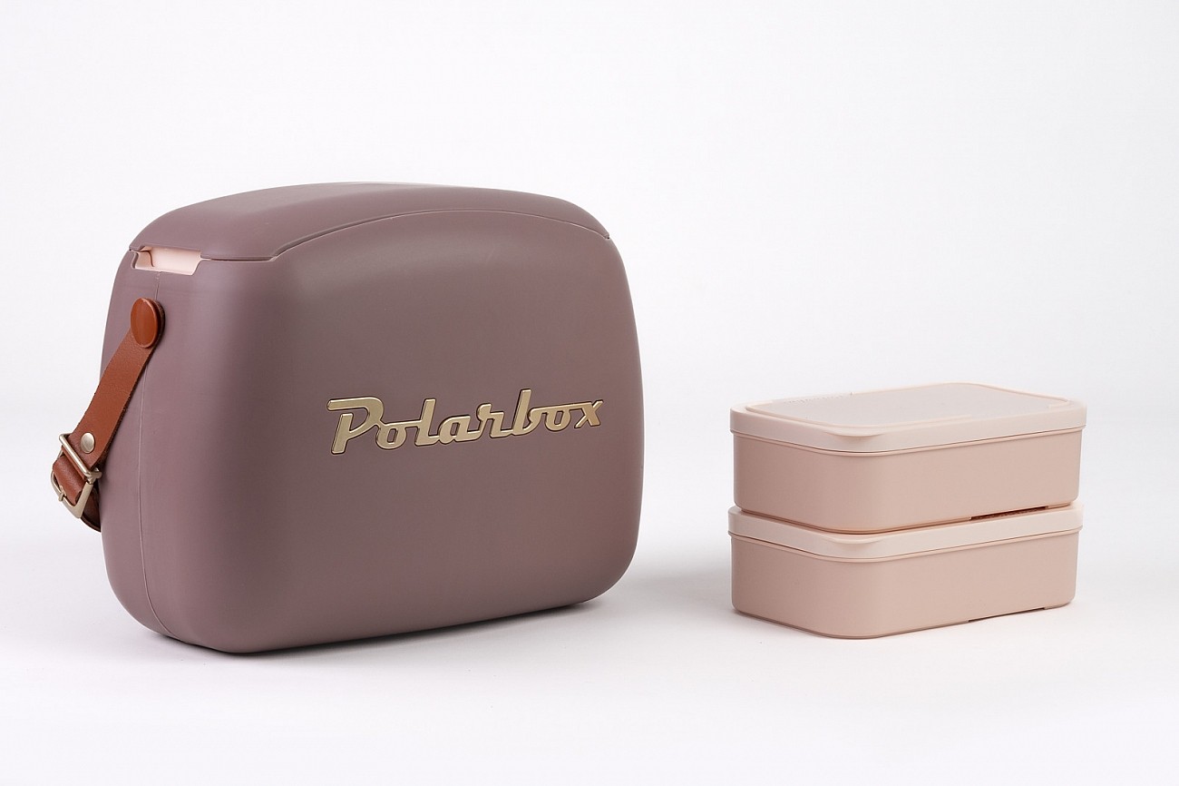 Polarbox Cooler Bag Mauve Gold 6 L