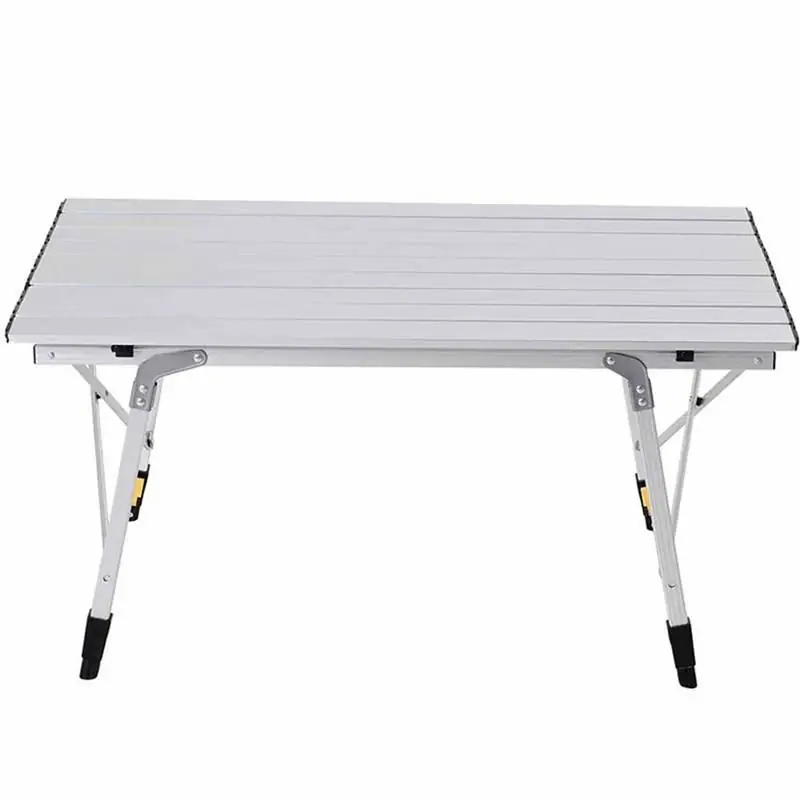 Funky Chairs Elite Aluminum Telescopic Leg Camping Picnic Table Gray