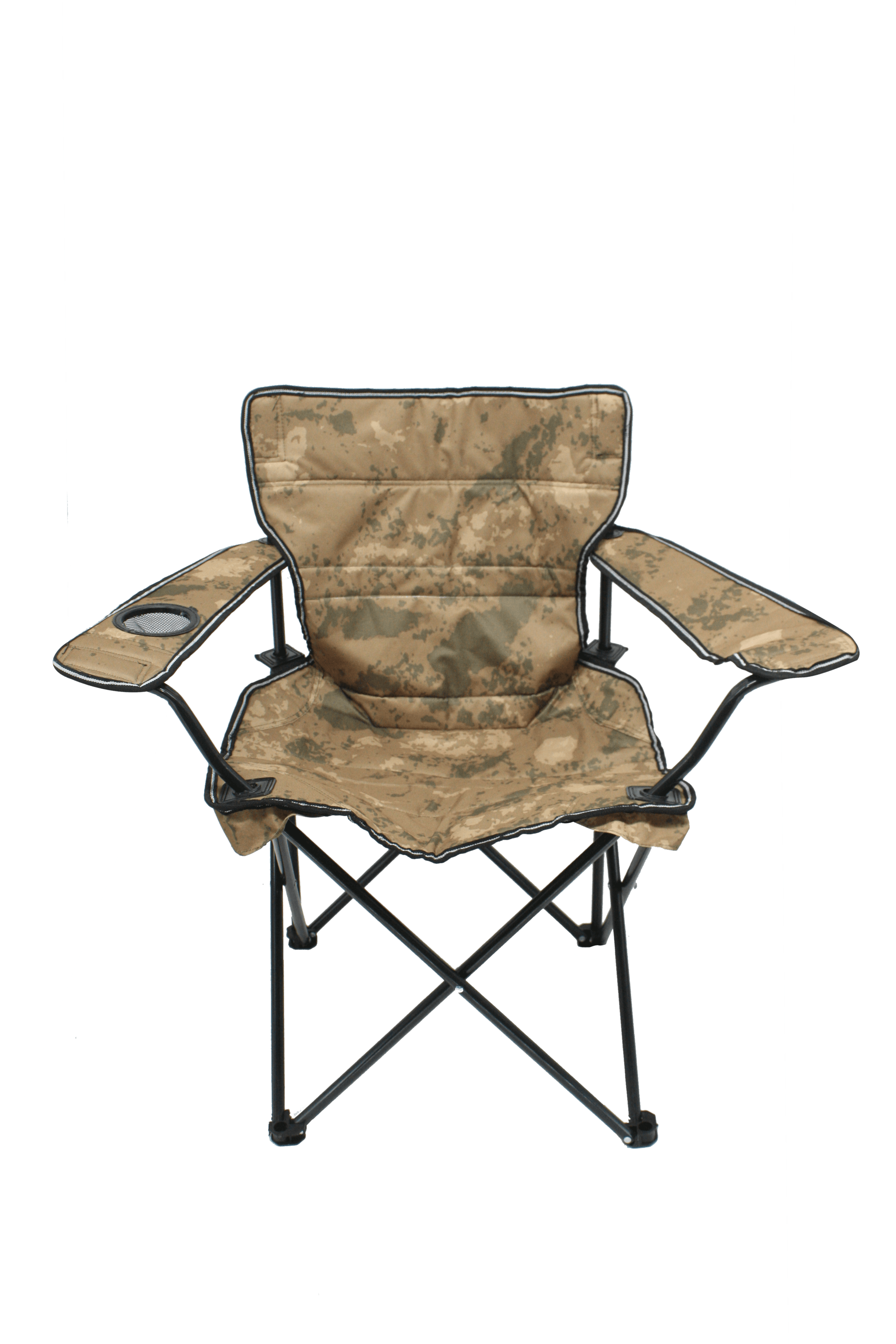 Gray Wolf Camping Chair with Cups, Desert Pattern