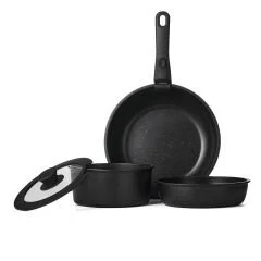 Çok Amaçlı Çıkarılabilir Saplı Yapışmaz Tava ve Tencere Set