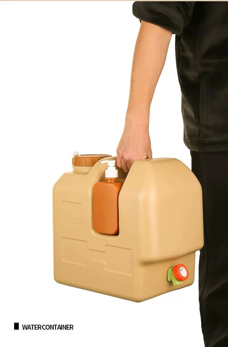 SHUFA Açık Su Konteyneri Piknik Kamp Içme Kova Depolama Taşıyıcı 20L