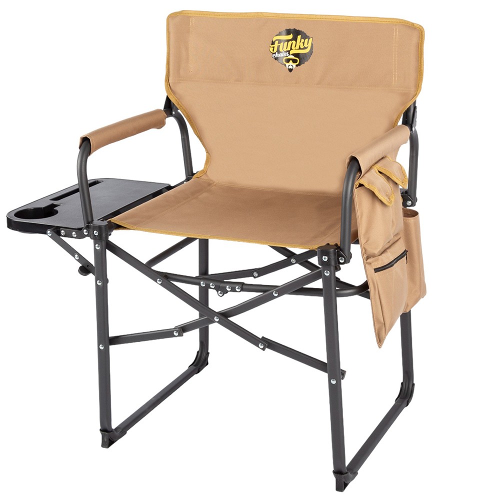 Funky Chairs Extra Katlanabilir L Kamp Koltuğu – Toprak