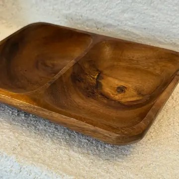 Akasya Çift Bölmeli Sunumluk 18x12,5 cm
