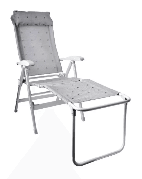 Campout 4 Mevsim Şezlong Sandalye  (Gümüş)